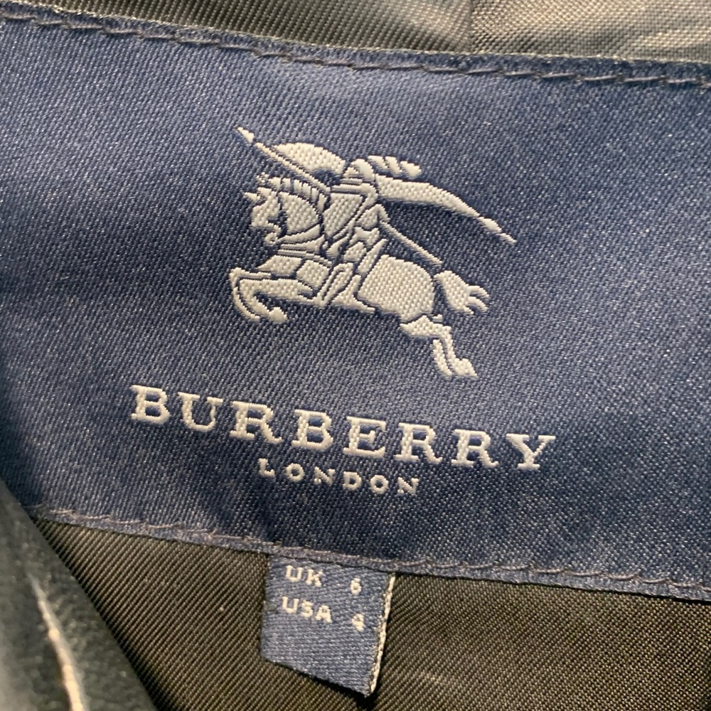 BURBERRY Vintage Quilted Leather Blazer Jacket - Picture 5 of 10